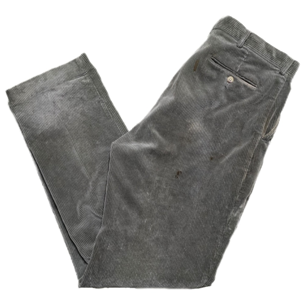 VTG Polo Ralph Lauren Corduroy Pants Mens 34x34 Olive Green Cords 80s 90s